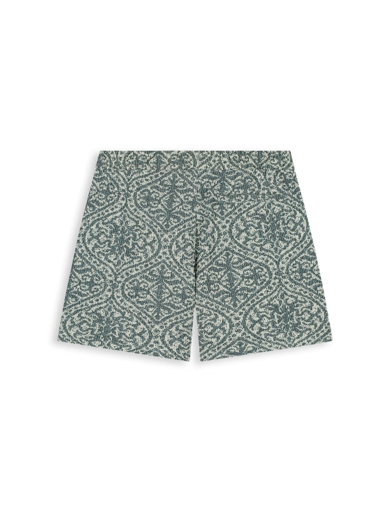 Pure Path Jacquard Shorts - Emerald