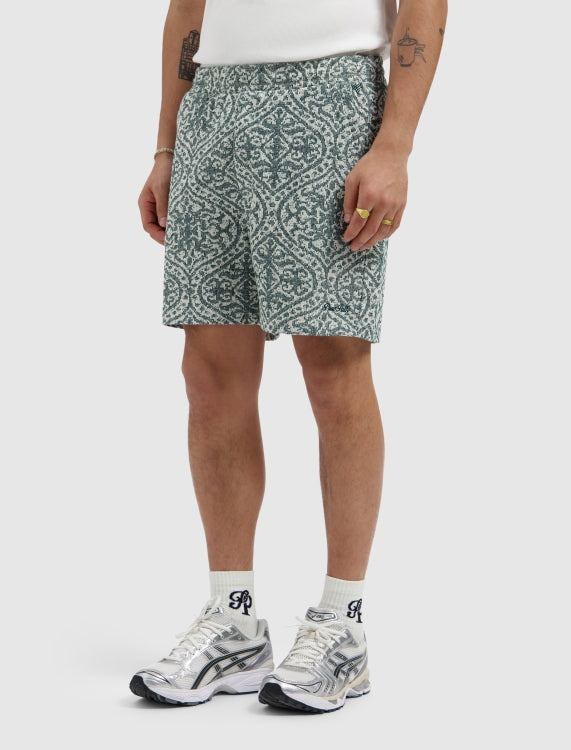 Pure Path Jacquard Shorts - Emerald