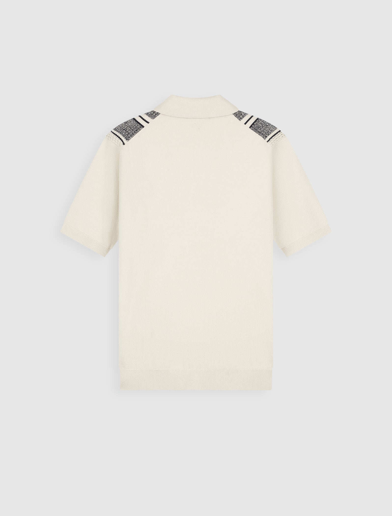 Pure Path Ripley Jacquard Knit Shirt - Ecru