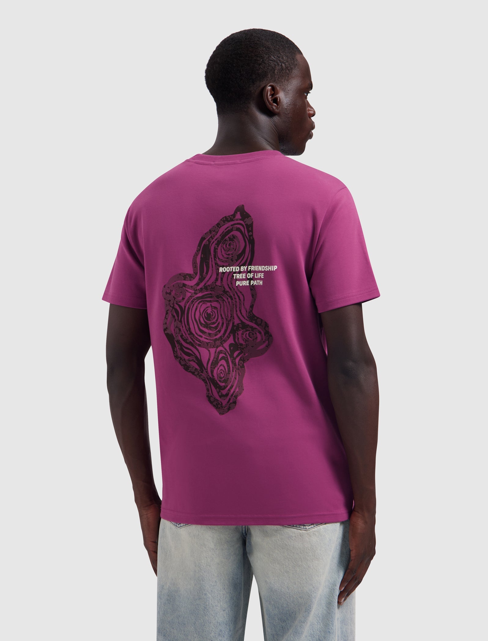 Pure Path Tree Trunk T-shirt- Velvet