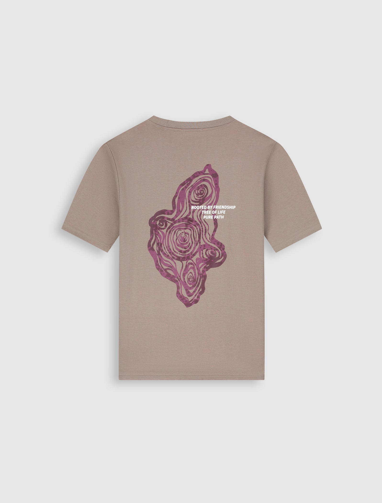 Pure Path Tree Trunk T-shirt- Taupe