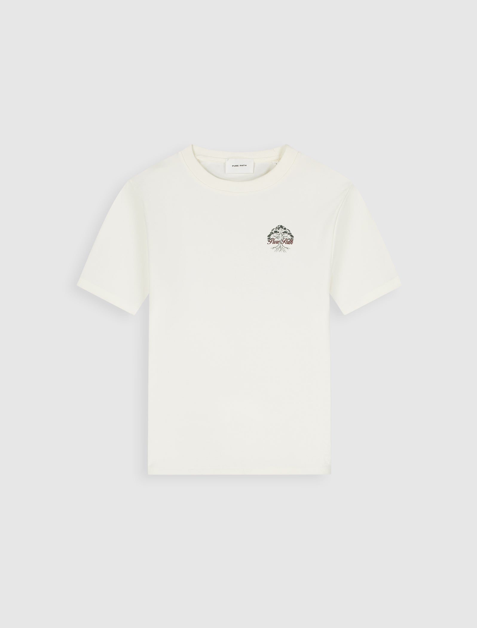 Pure Path Rooted Tree T-shirt- Ecru