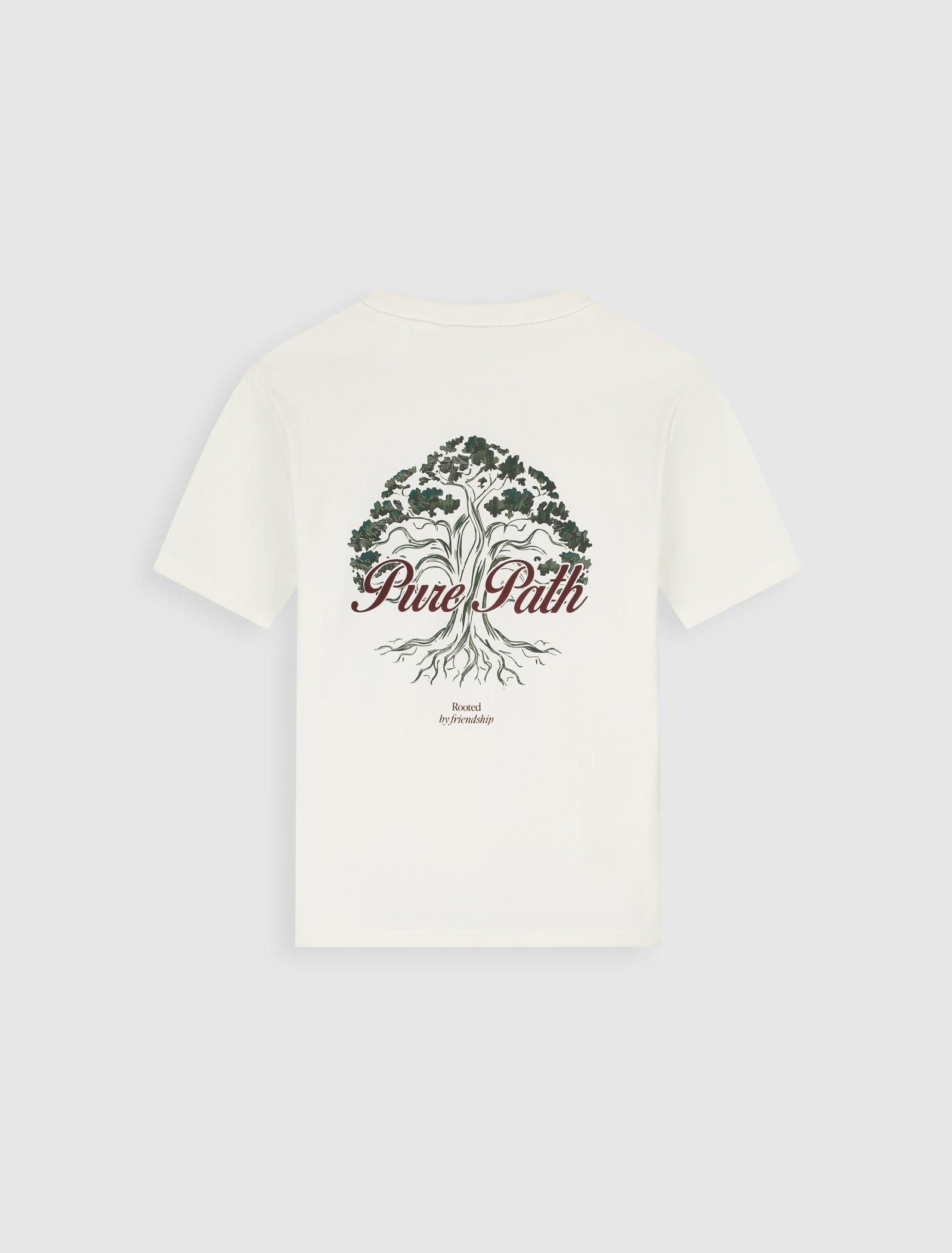 Pure Path Rooted Tree T-shirt- Ecru