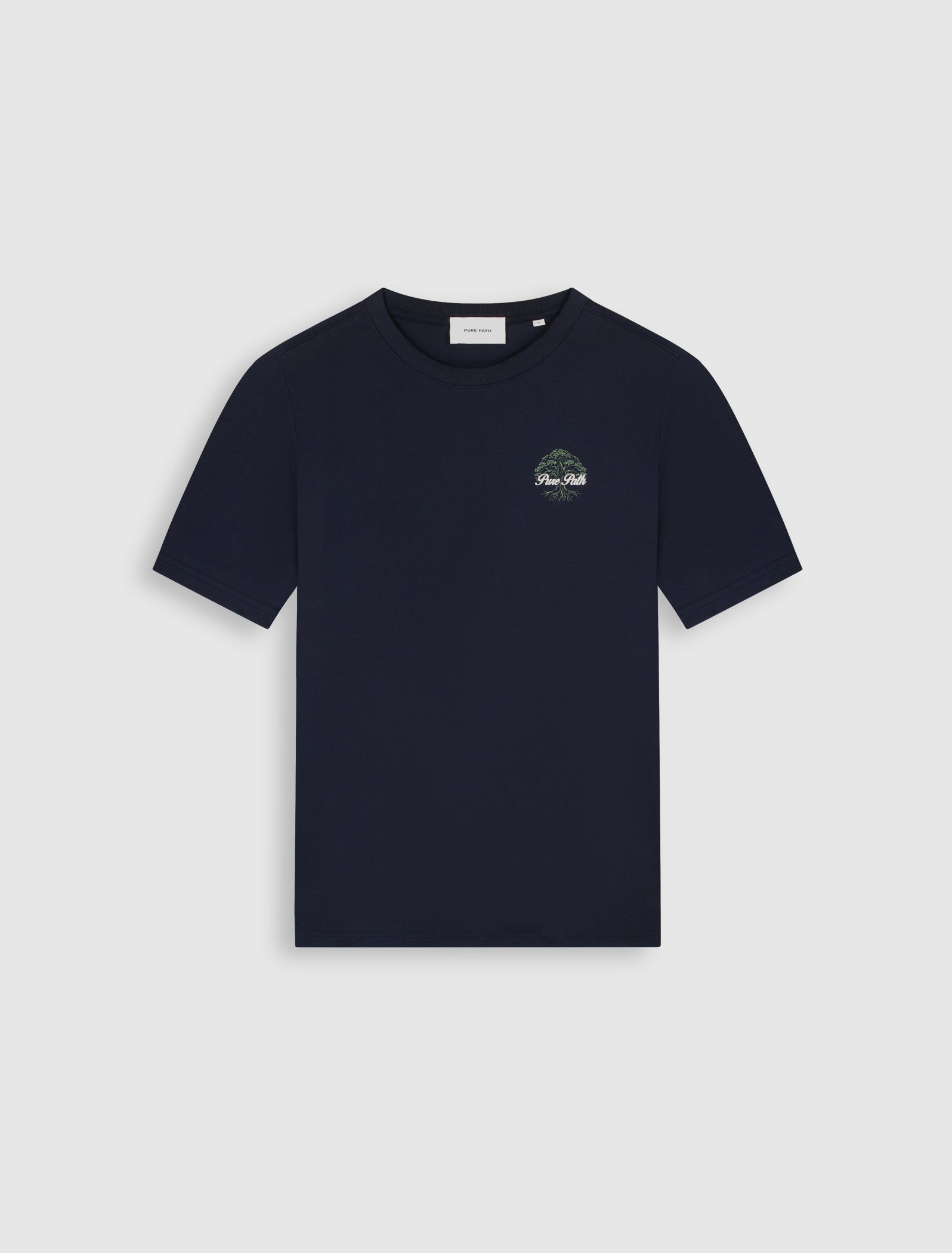 Pure Path Rooted Tree T-shirt- Dark Navy