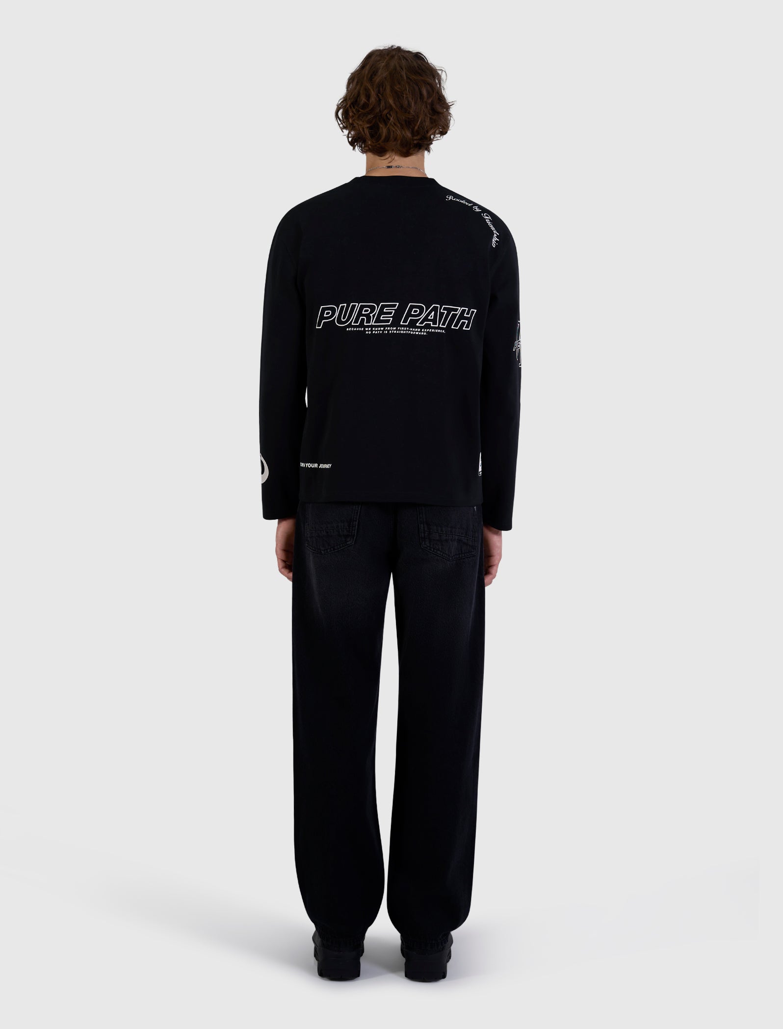 Pure Path United Longsleeve T-shirt- Black