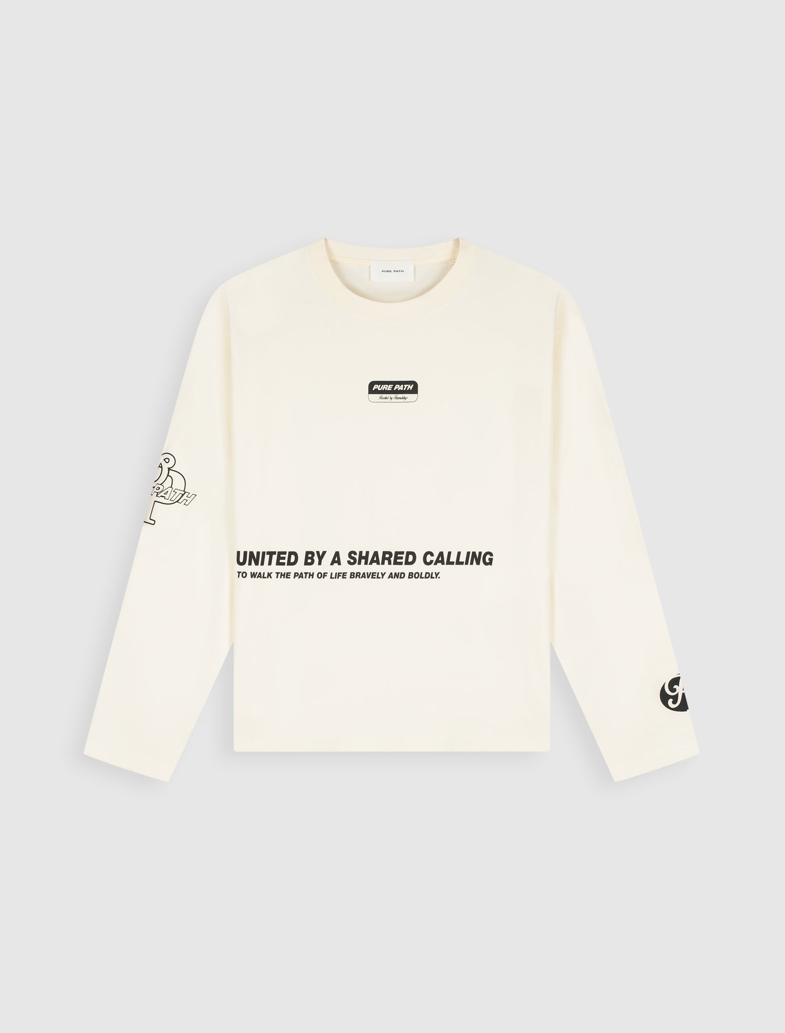 Pure Path United Longsleeve T-shirt- Ecru