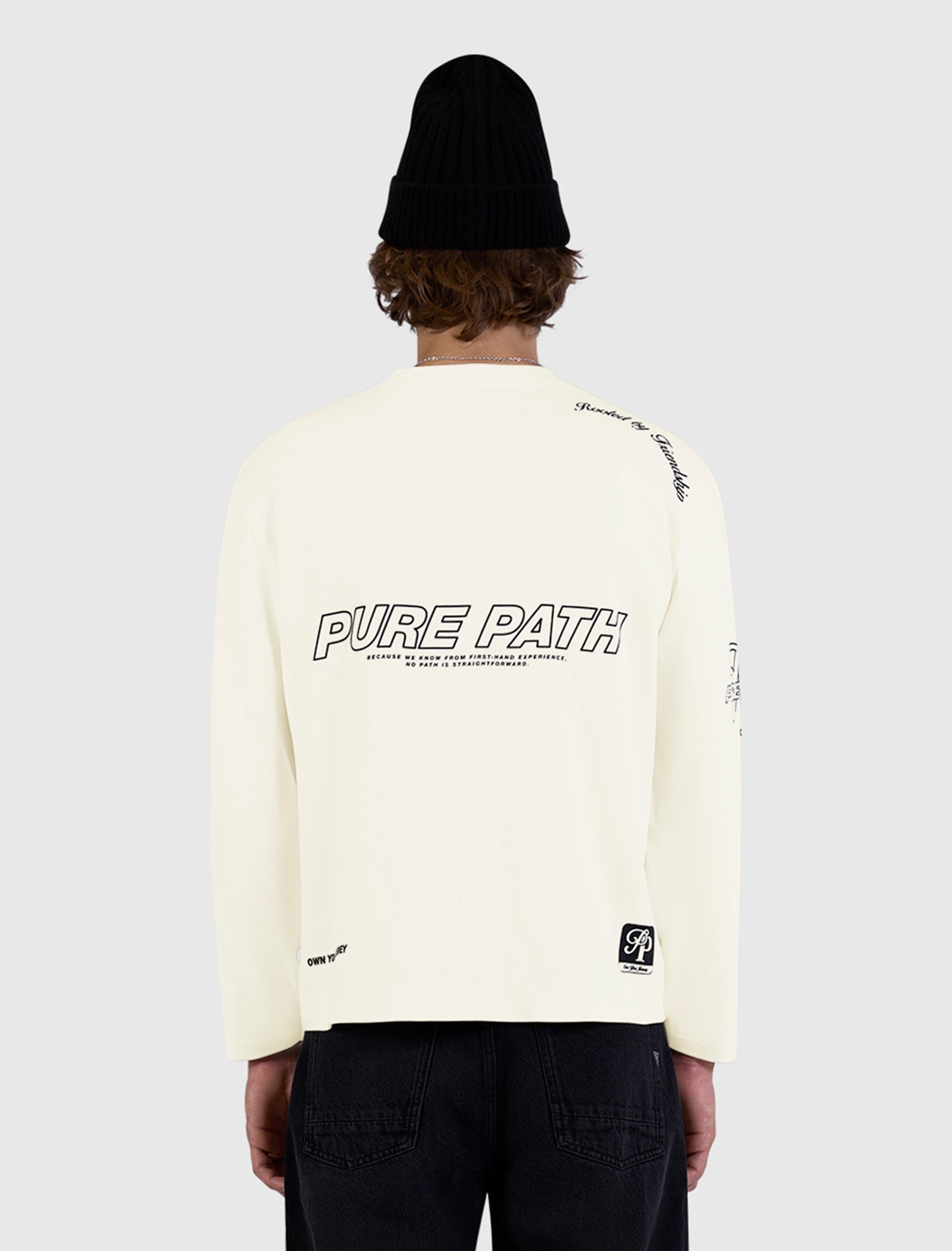 Pure Path United Longsleeve T-shirt- Ecru