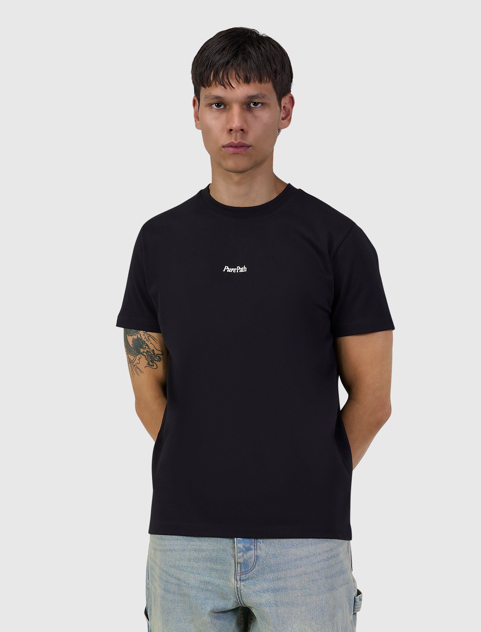 Pure Path Rooted By Friendship T-shirt- Black