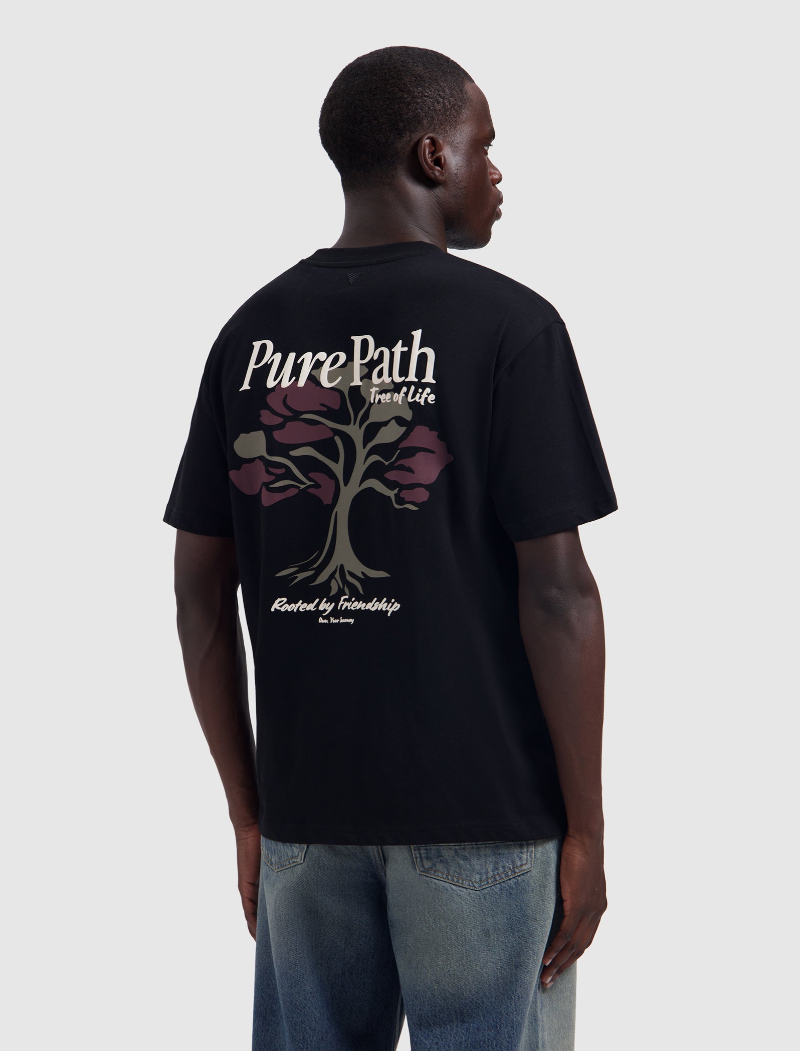 Pure Path Tree Of Life T-shirt- Black