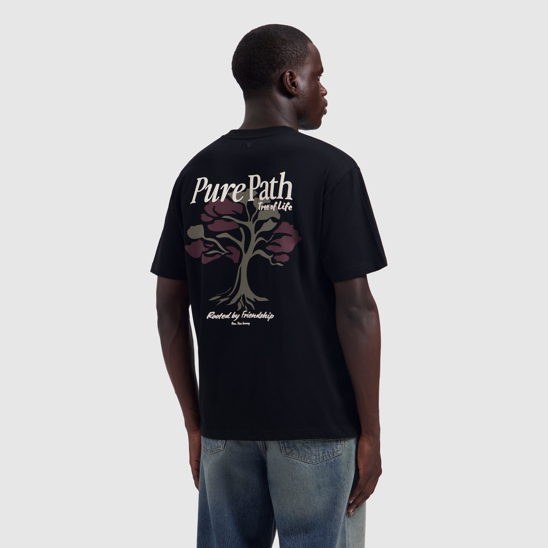 Pure Path Tree Of Life T-shirt- Black