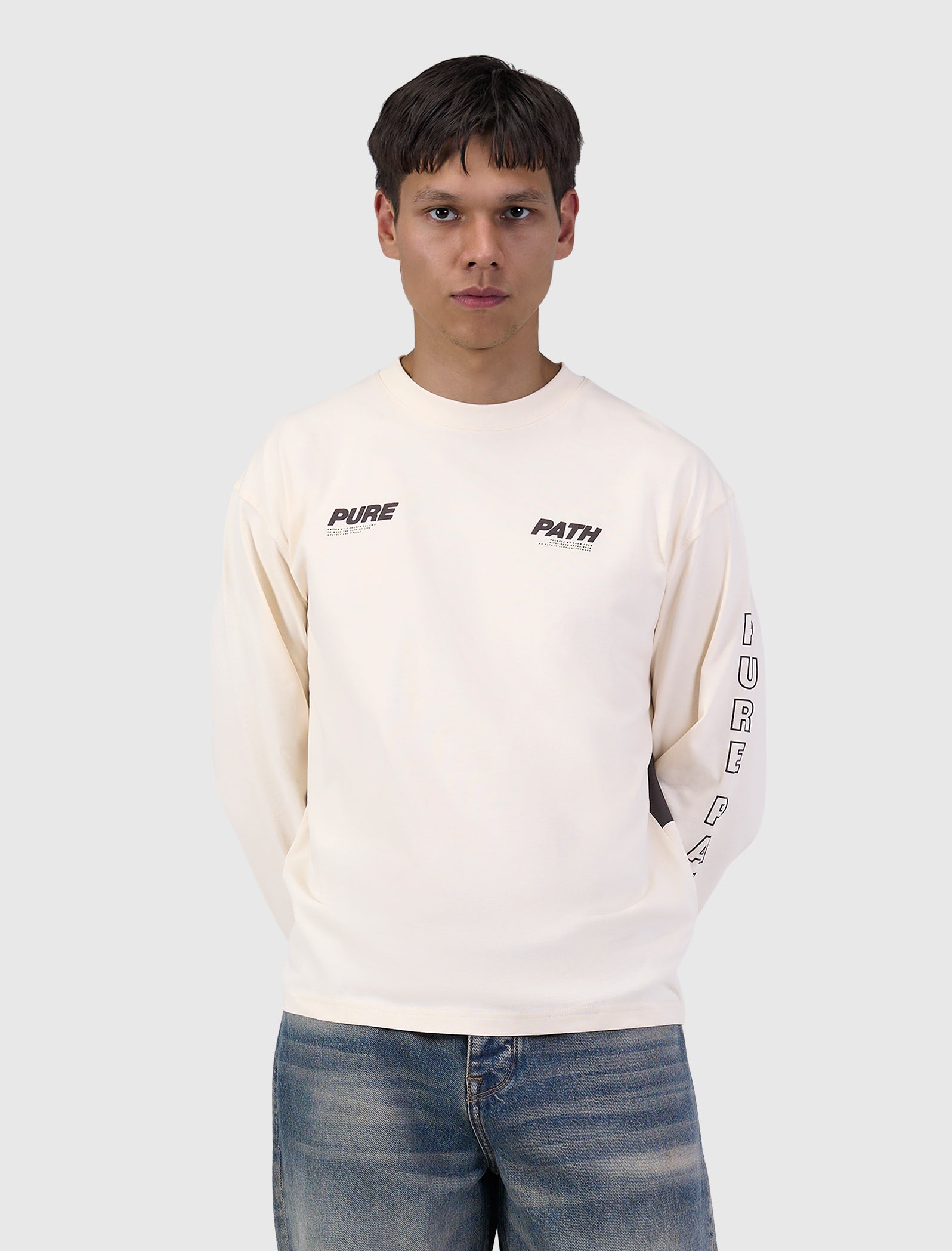 Pure Path Pure Longsleeve T-shirt- Ecru