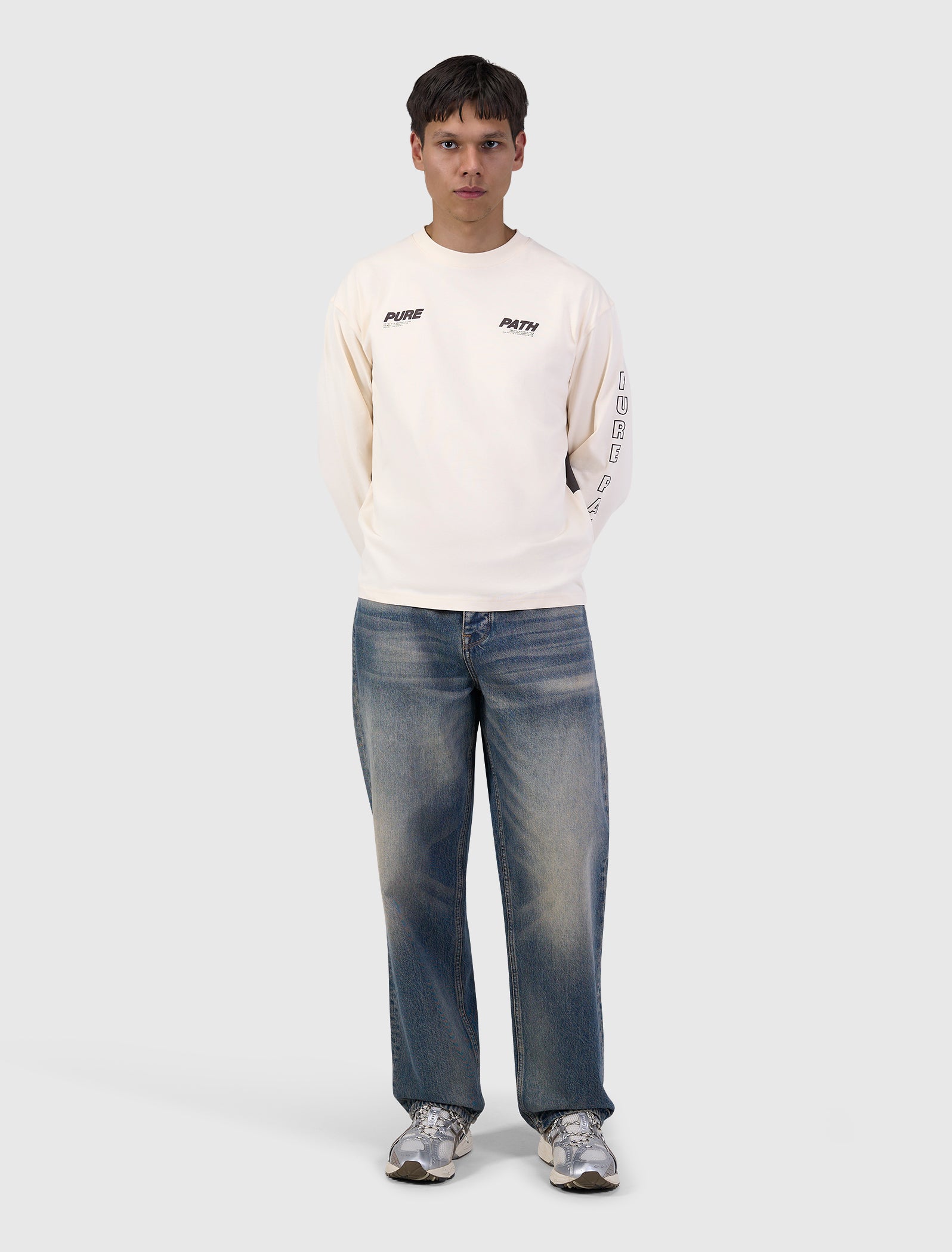 Pure Path Pure Longsleeve T-shirt- Ecru