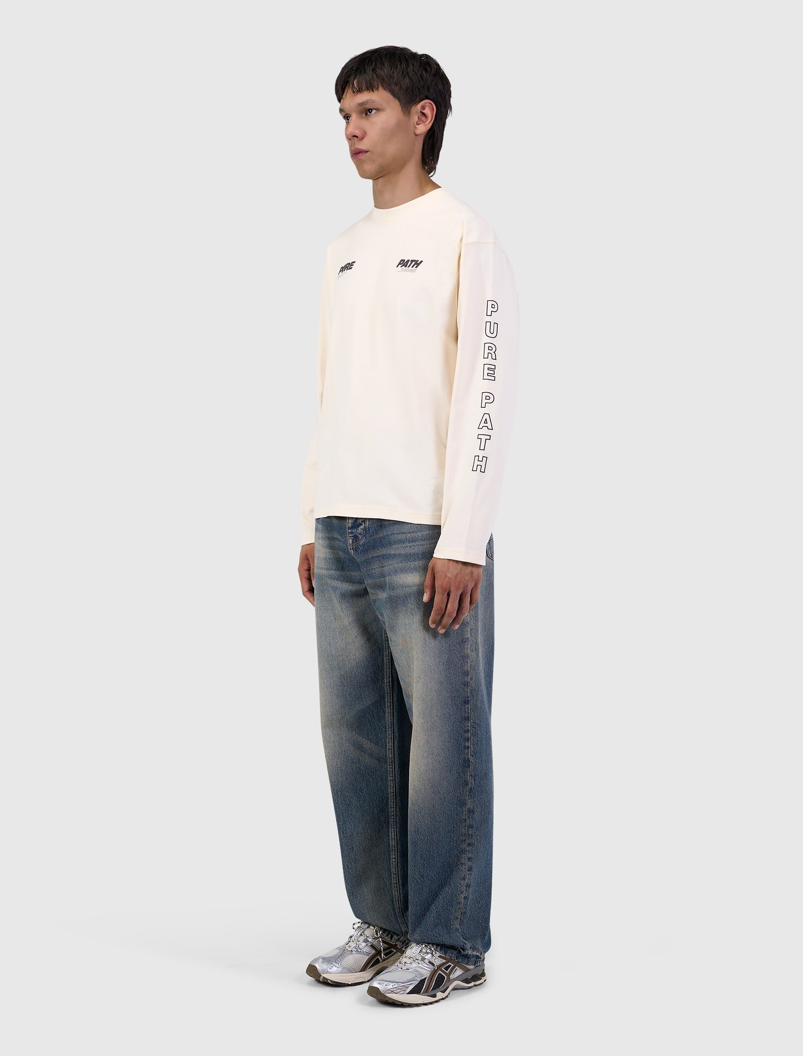 Pure Path Pure Longsleeve T-shirt- Ecru