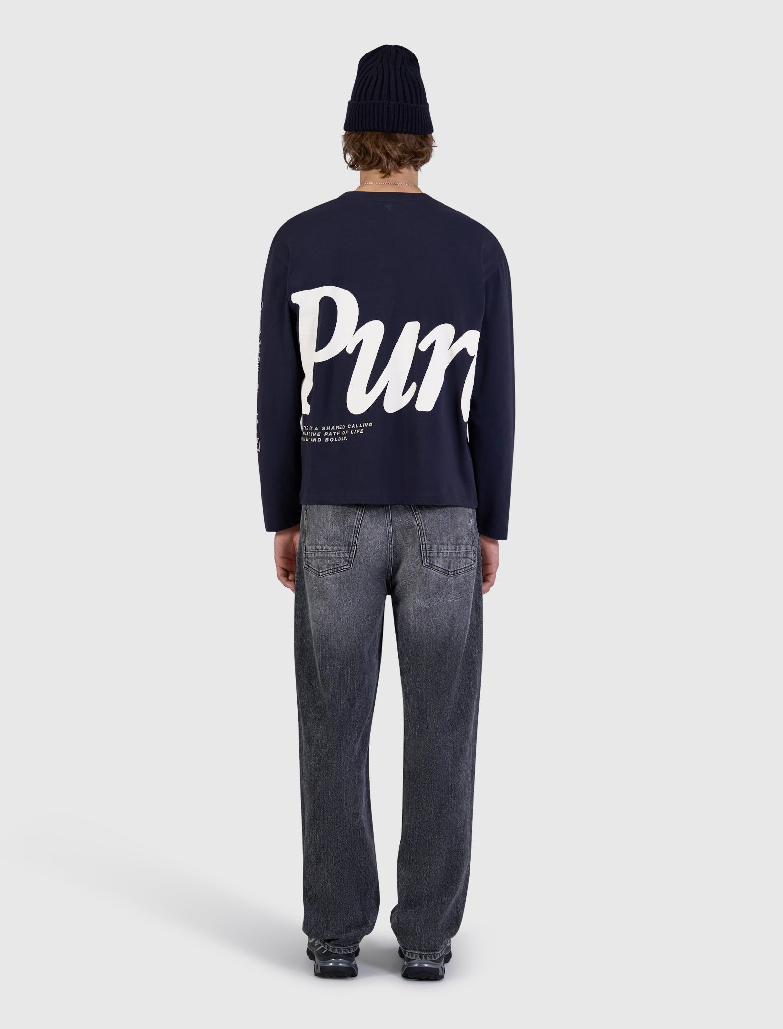 Pure Path Pure Longsleeve T-shirt- Dark Navy