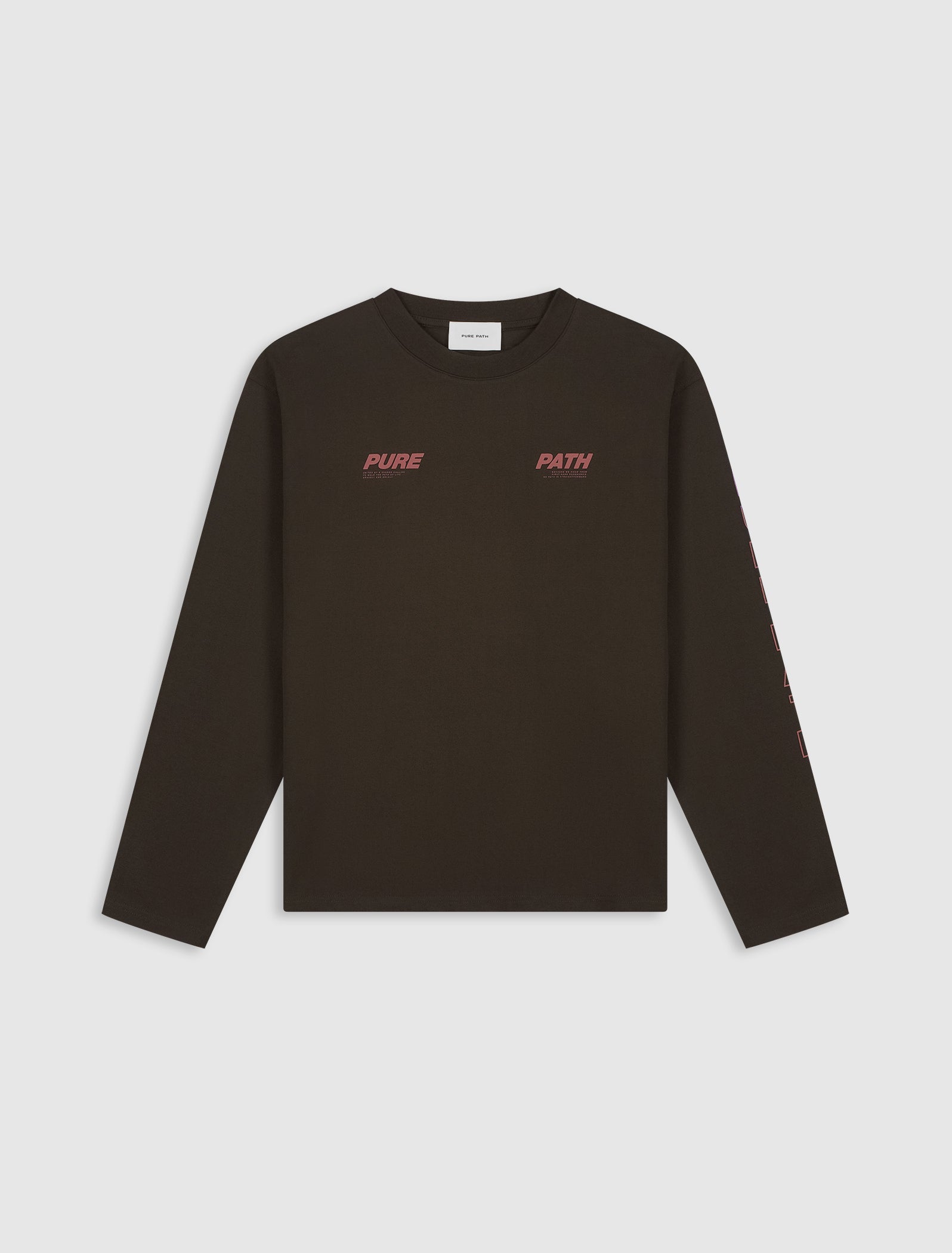 Pure Path Pure Longsleeve T-shirt- Dark Brown