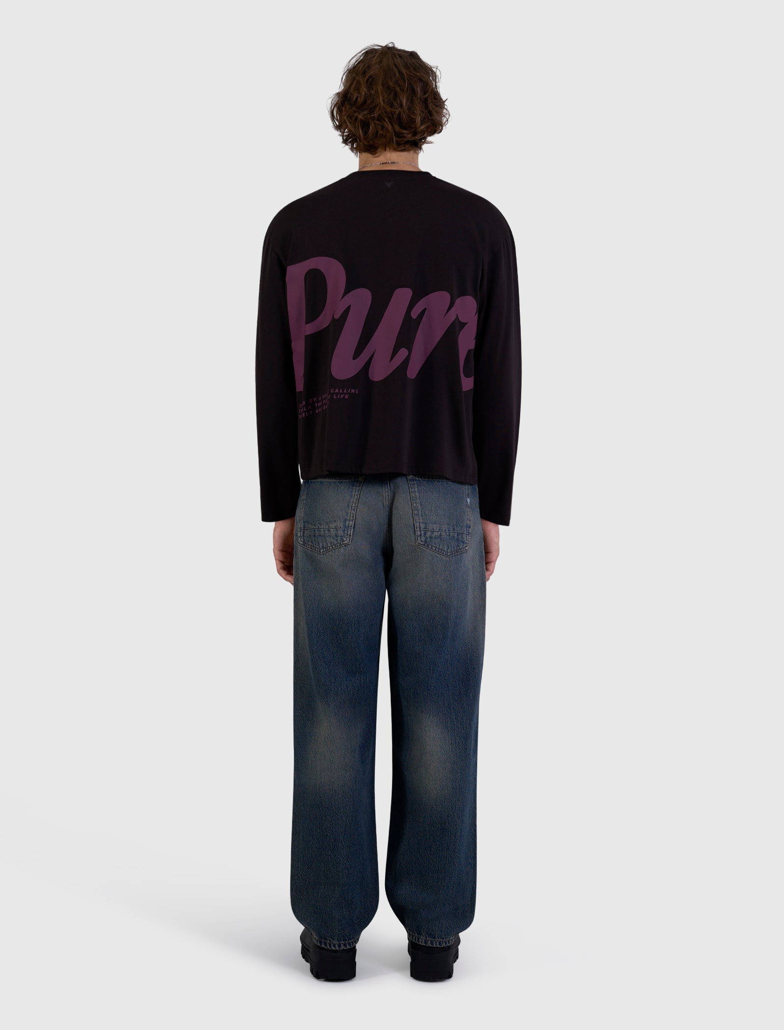 Pure Path Pure Longsleeve T-shirt- Dark Brown