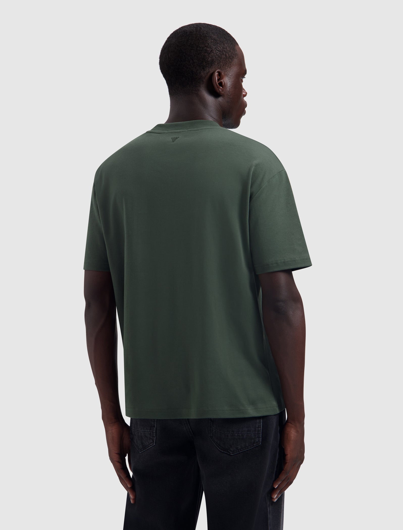 Pure Path Essential Initials T-shirt- Dark Army