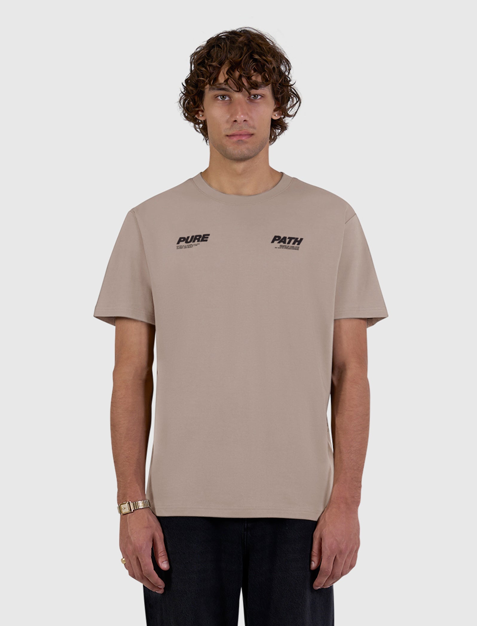 Pure Path Pure T-shirt- Taupe