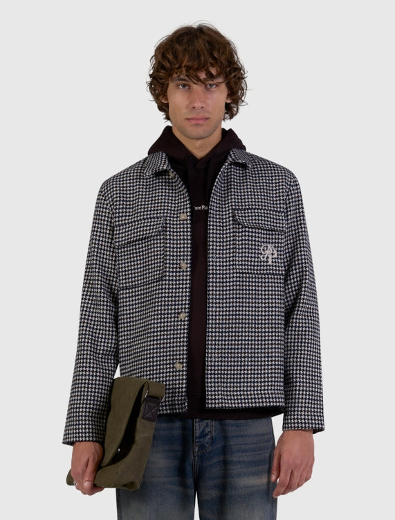 Pure Path Hounstooth Shirt - Ecru