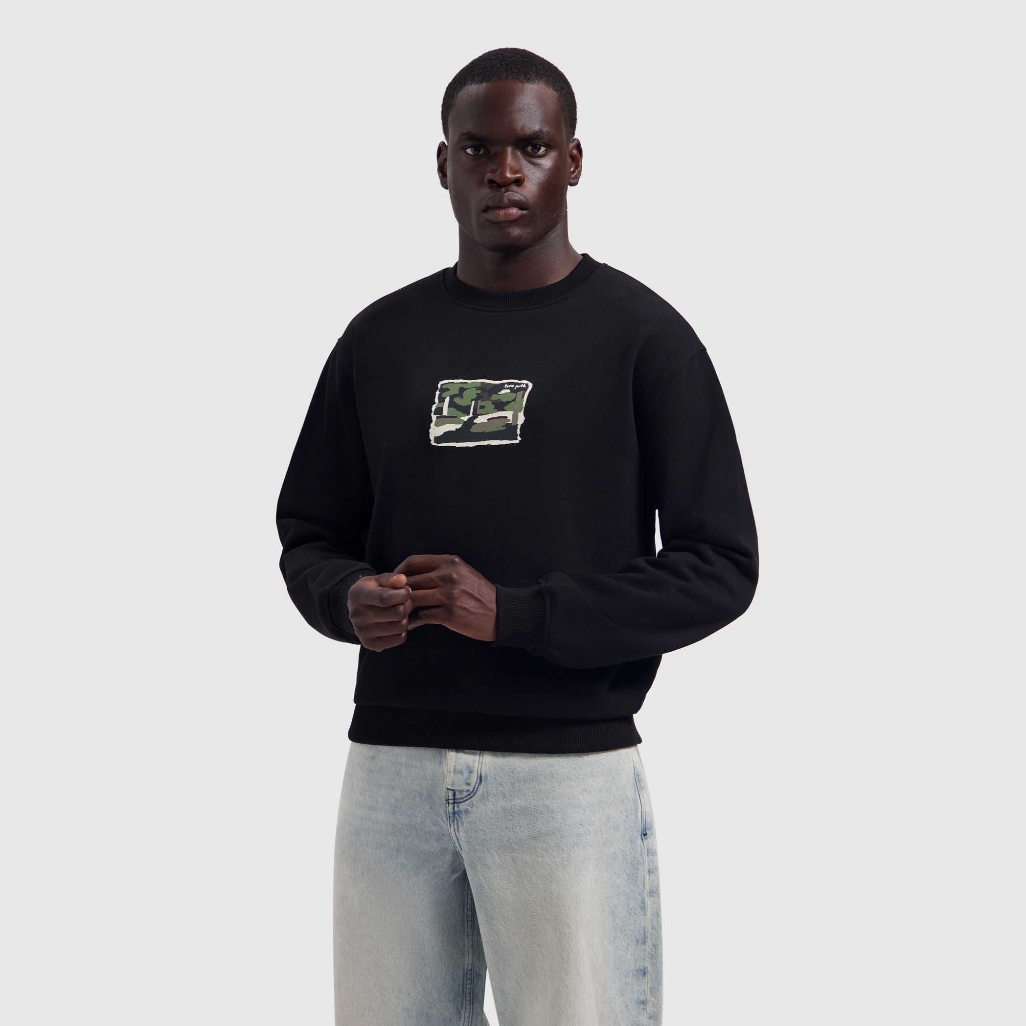 Pure Path Woods Edge Sweater- Black