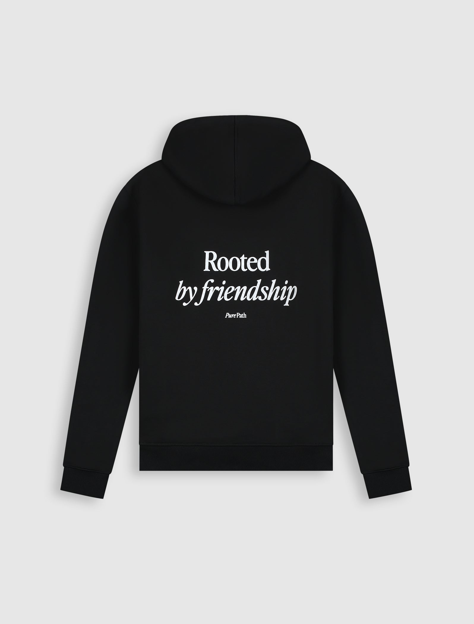 Pure Path Rooted by Friendship Hoodie- Ecru