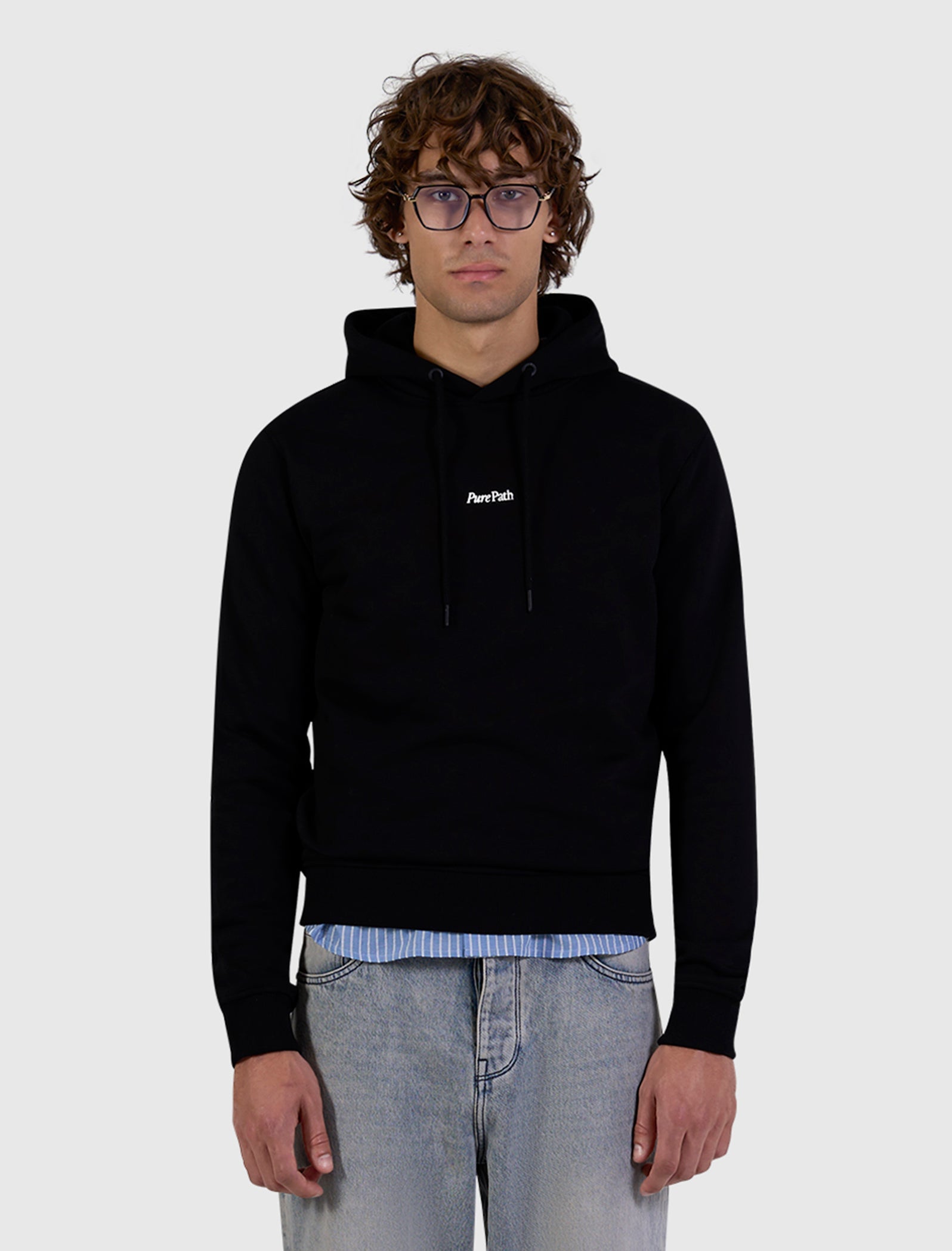 Pure Path Rooted by Friendship Hoodie- Ecru