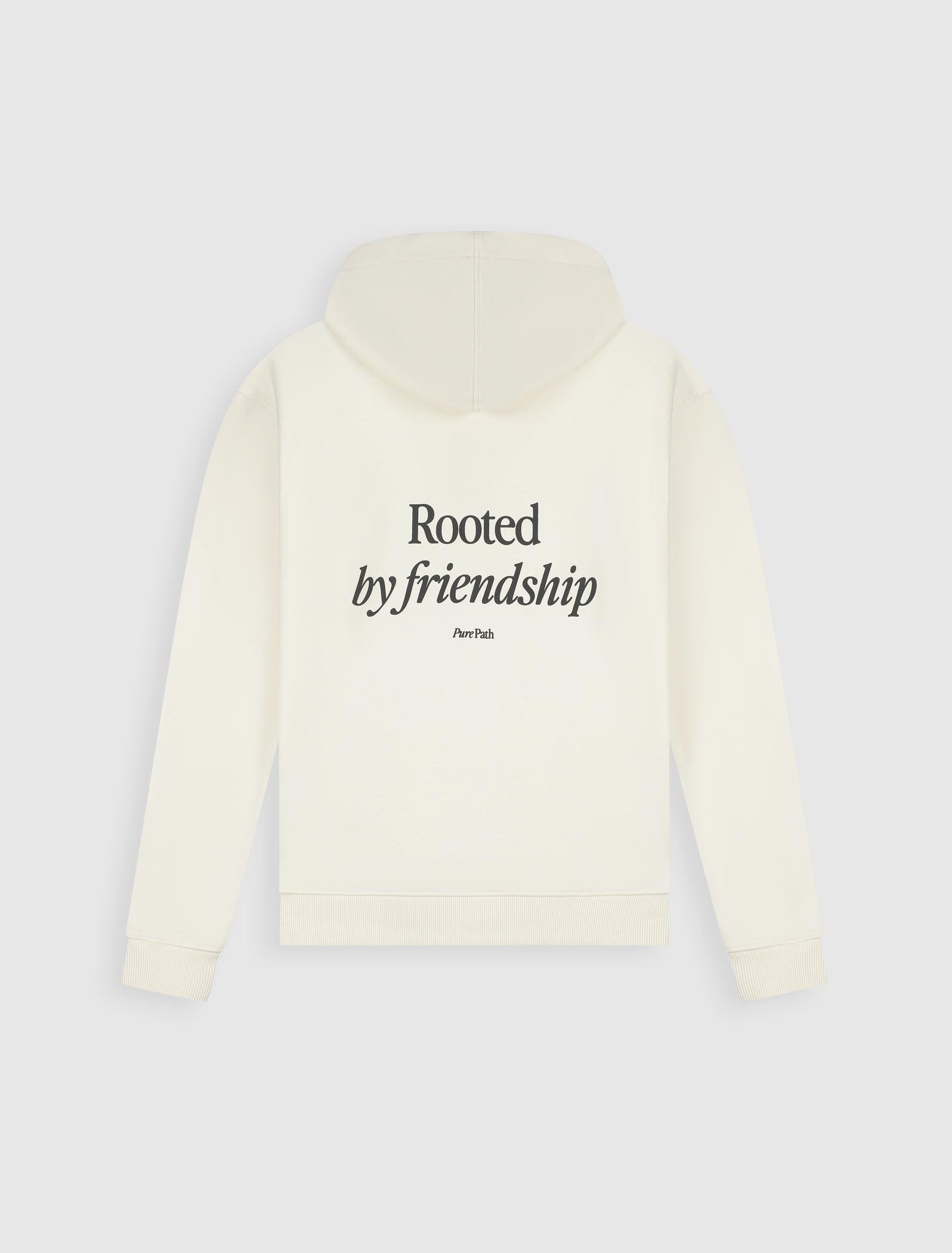 Pure Path Rooted by Friendship Hoodie- Dark Brown