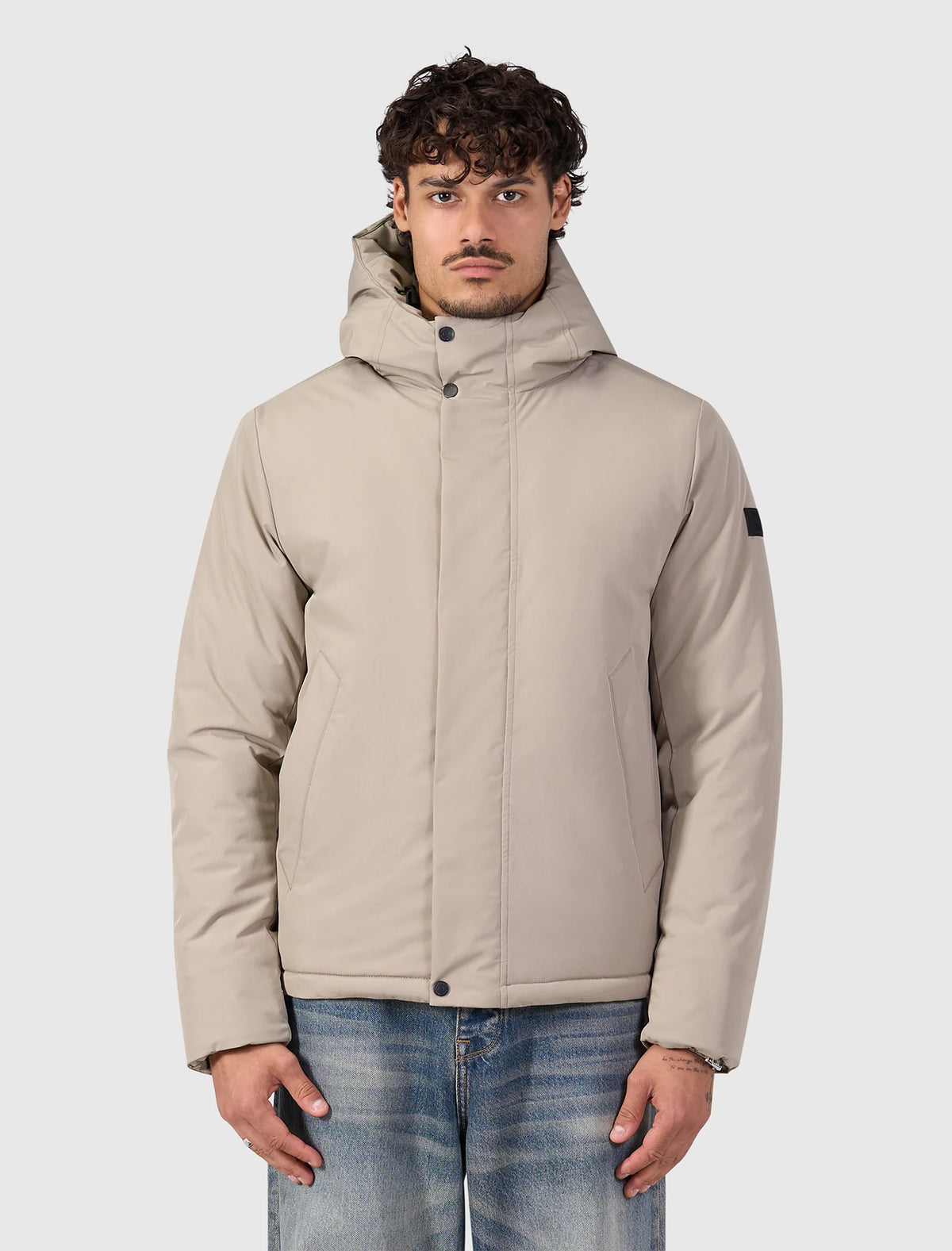 Pure Path Active Flex Short Parka Jacket - Sand