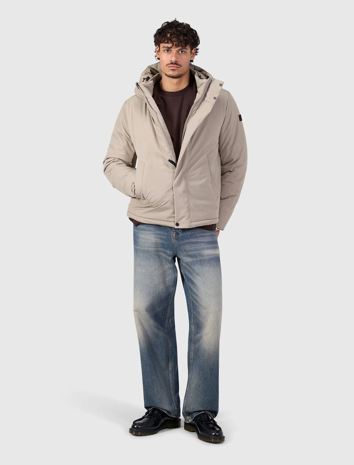 Pure Path Active Flex Short Parka Jacket - Sand