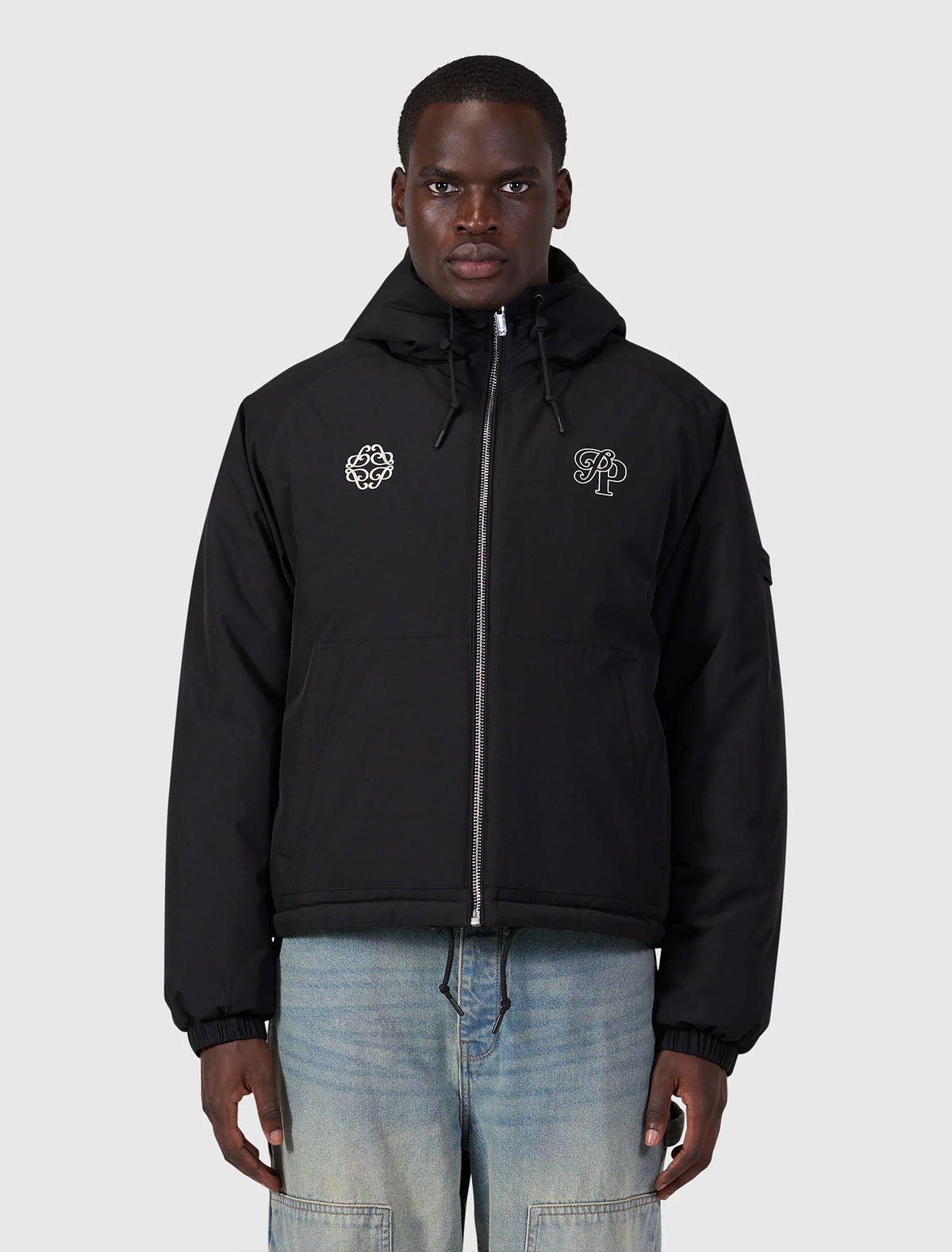 Pure Path Emblem Initials Jacket - Black