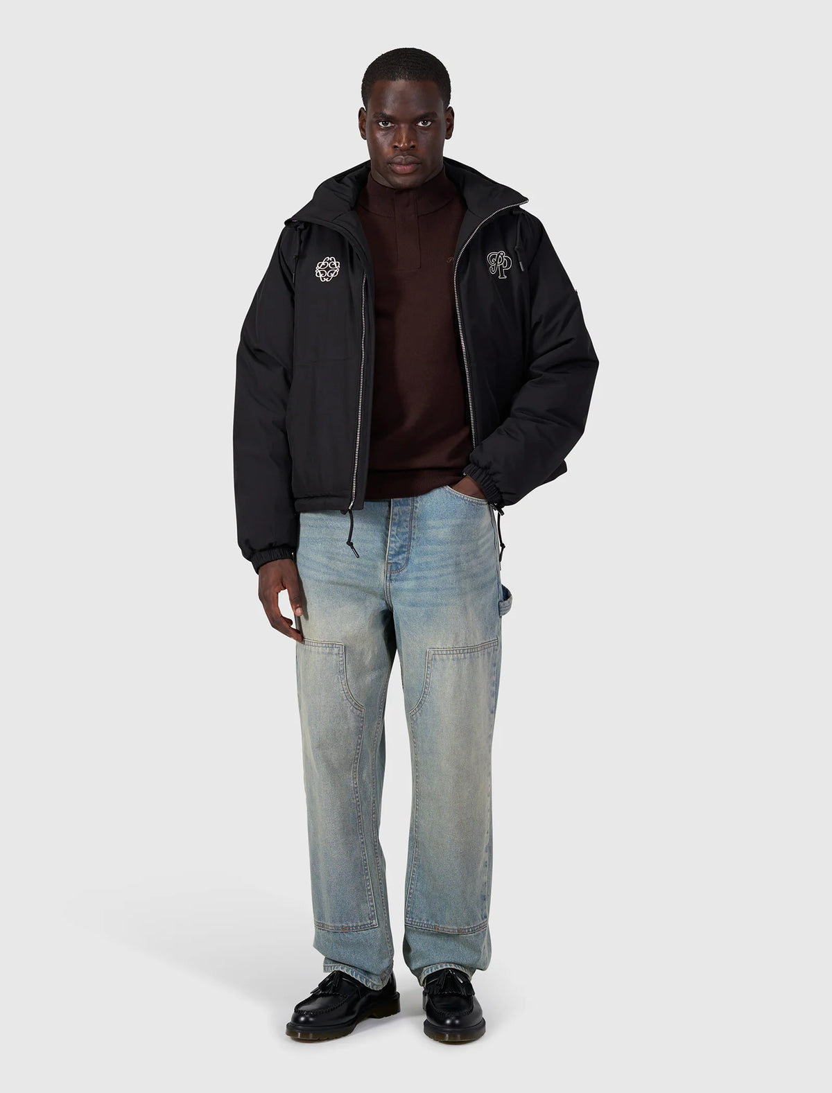 Pure Path Emblem Initials Jacket - Black