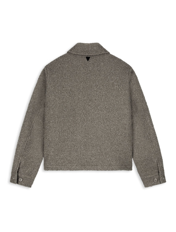 Pure Path Initials Teddy Jacket - Taupe