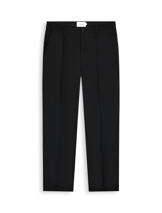 Pure Path Pleated Twill Pants - Dark Navy