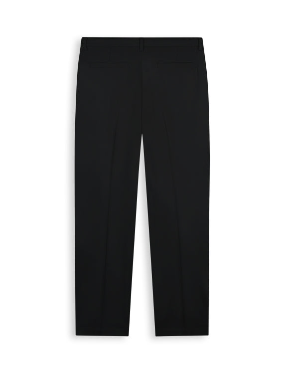 Pure Path Pleated Twill Pants - Dark Navy
