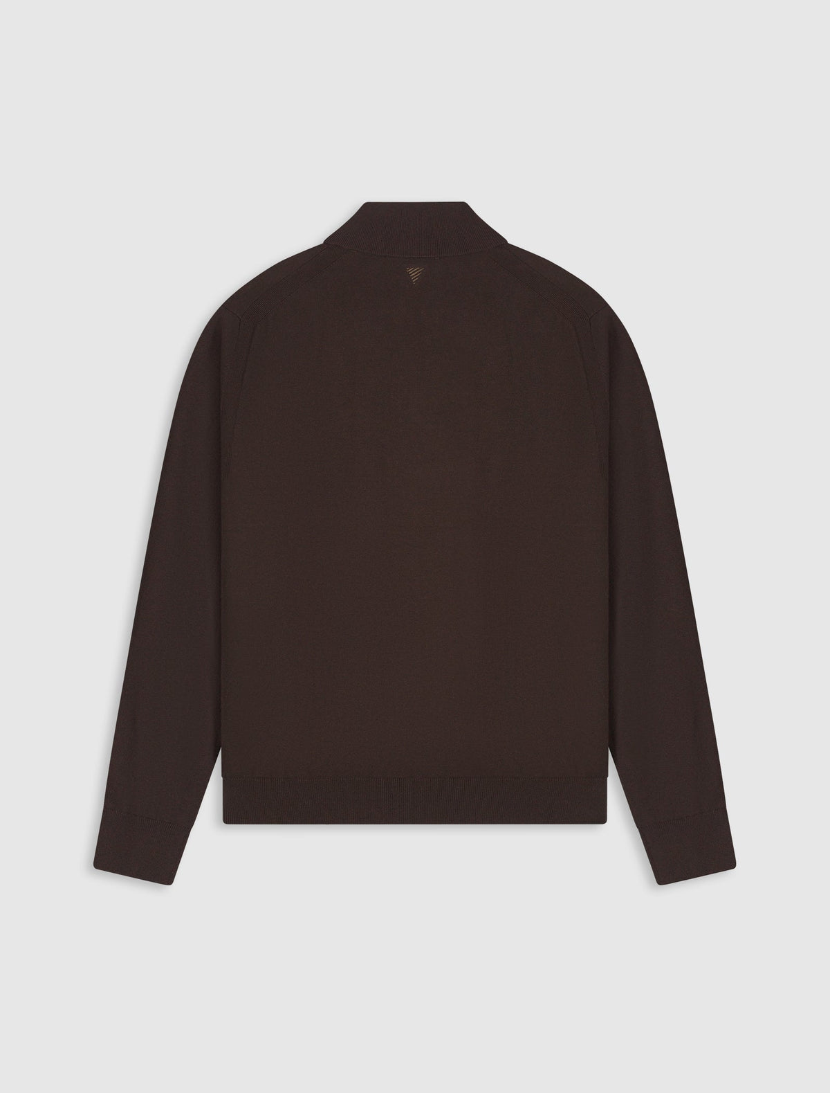 Pure Path Half-Zip Flat Knit Polo - Dark Brown