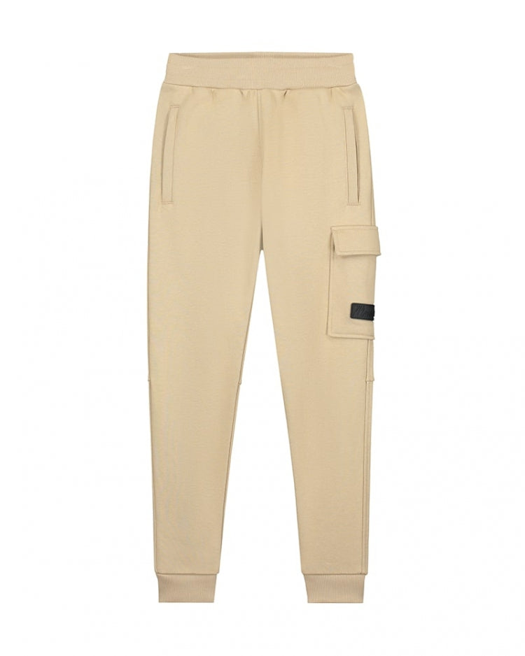 Malelions Junior Cargo Sweatpants- Light Brown