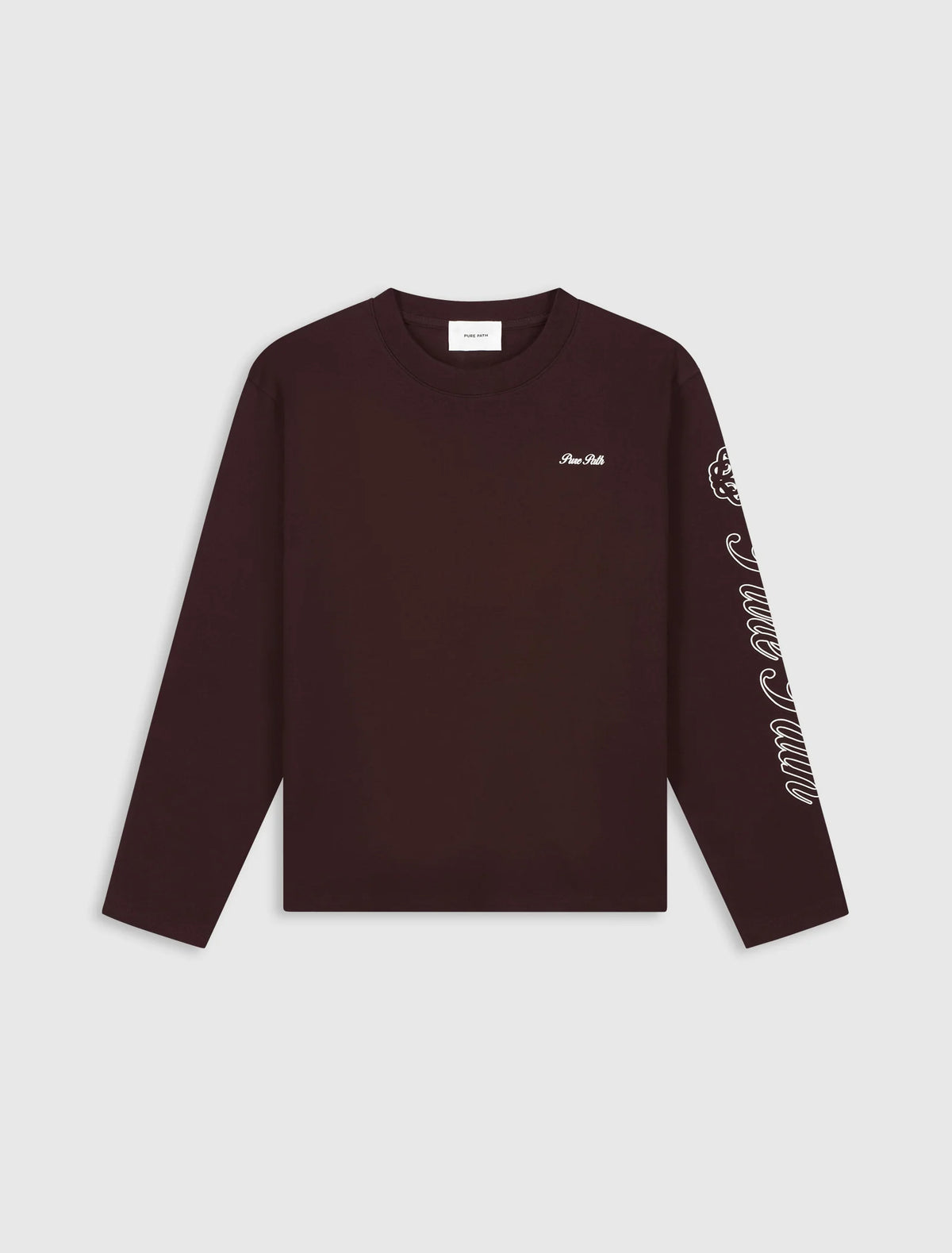 Pure Path Essence Of Life Longsleeve T-shirt- Dark Brown