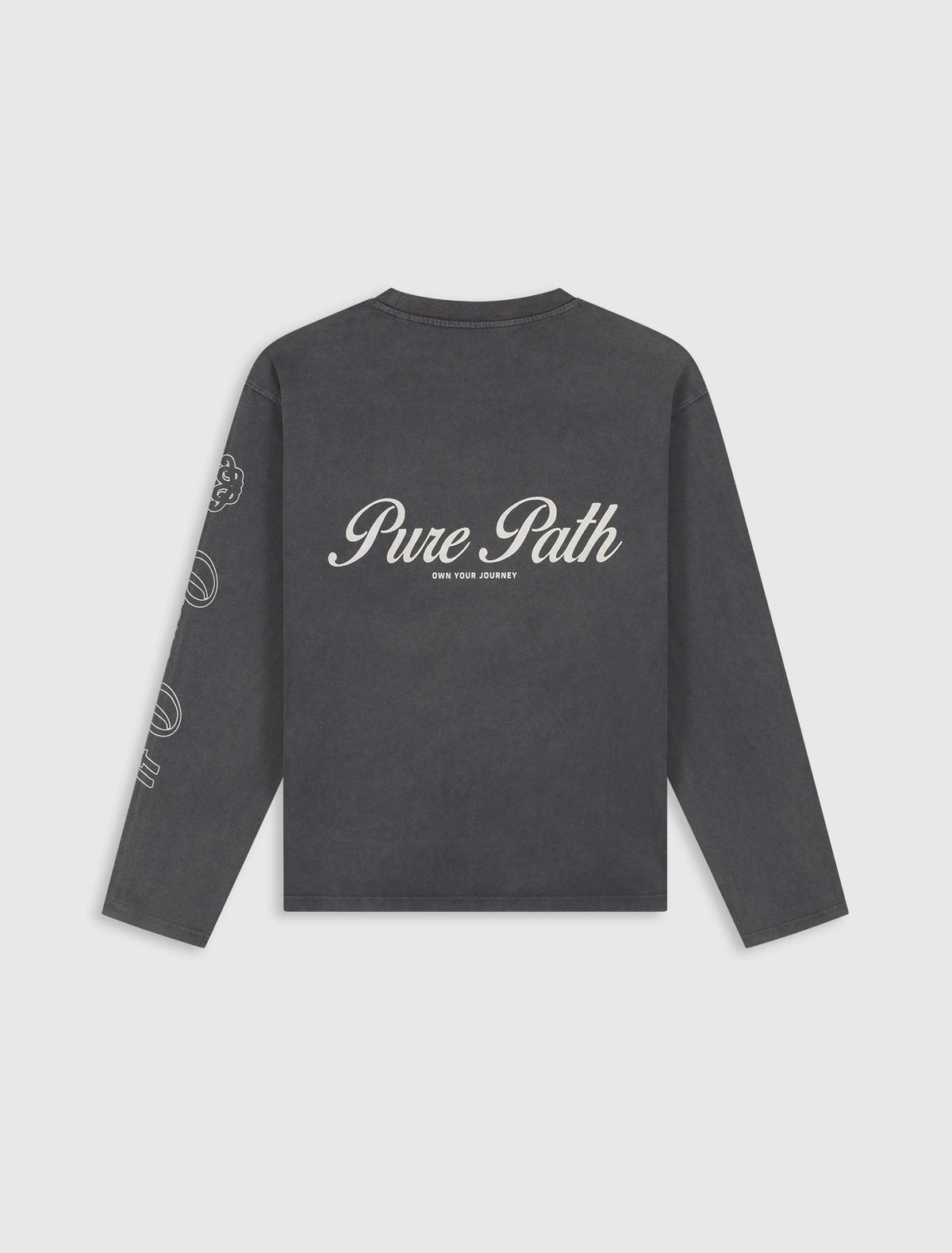Pure Path Washed Essence of Live Longsleeve - Dark Grey