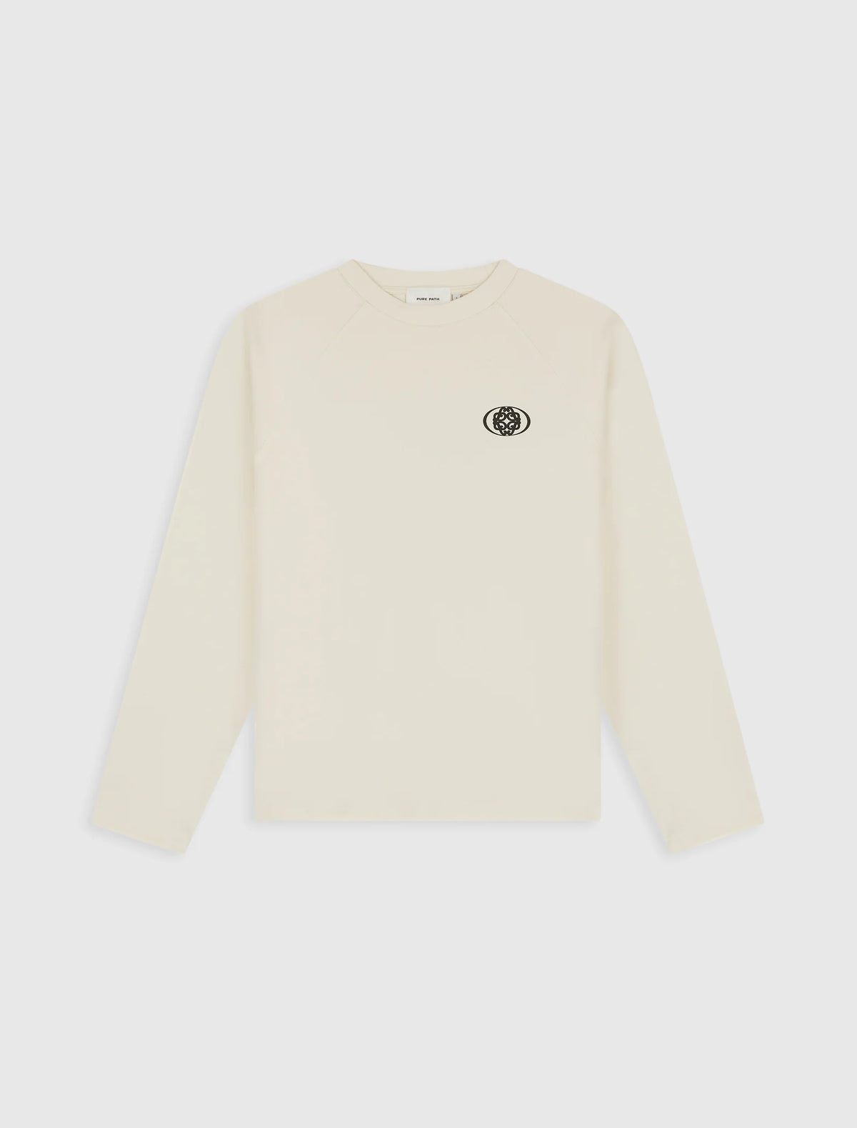Pure Path Monogram Raglan Longsleeve - Ecru