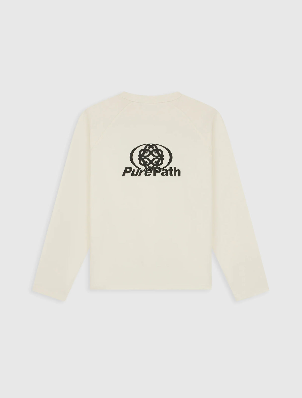 Pure Path Monogram Raglan Longsleeve - Ecru