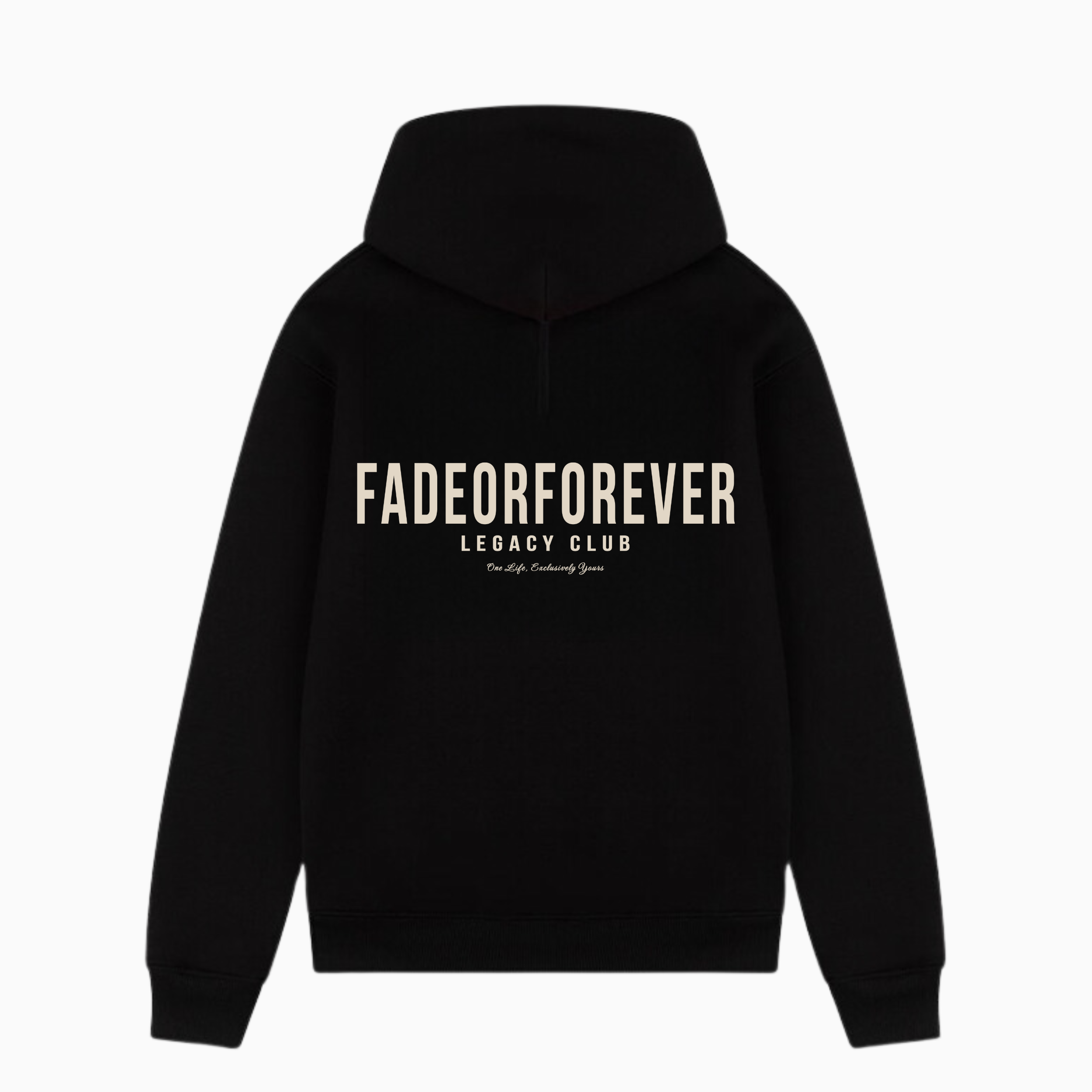 Fade Or Forever Legacy Hoodie- Black/Beige