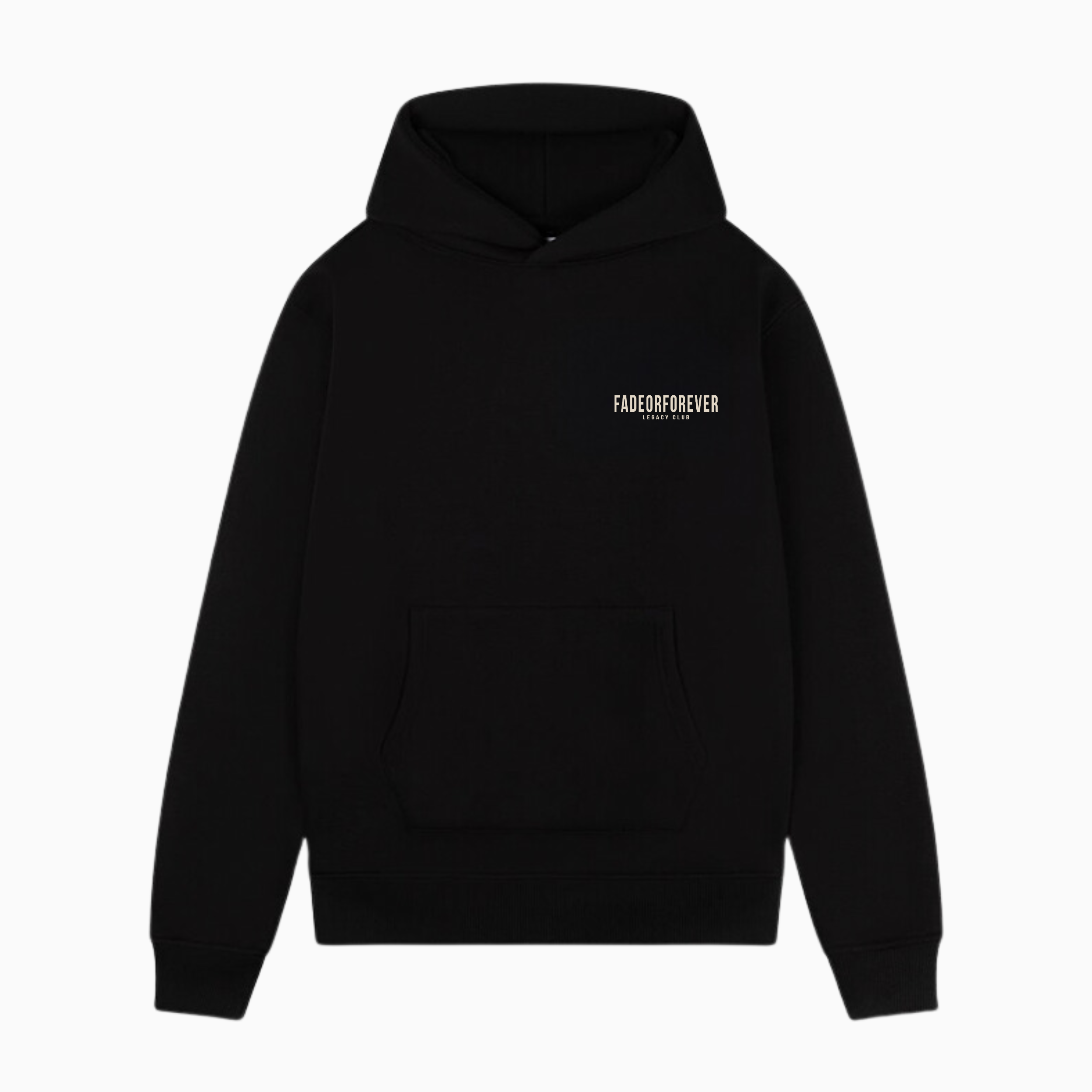 Fade Or Forever Legacy Hoodie- Black/Beige