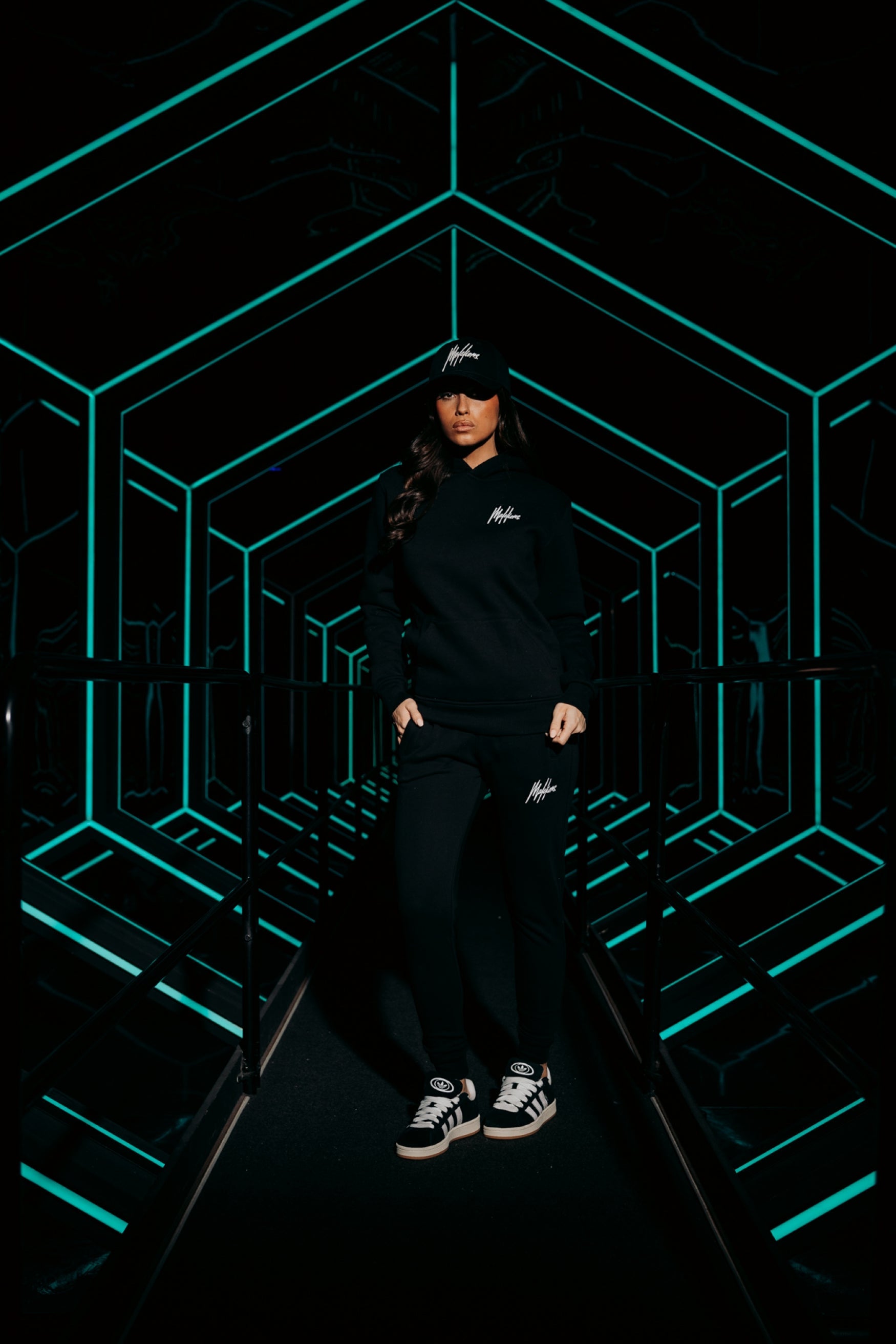 Malelions Dames BF Signature Tracksuit- Black