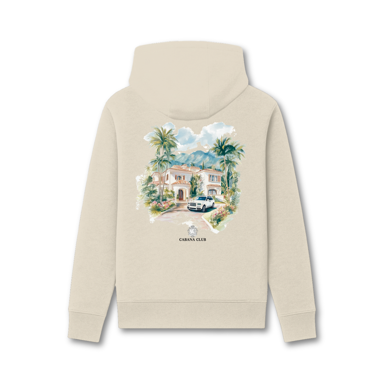 Cabana Club Mansion Hoodie Ecru