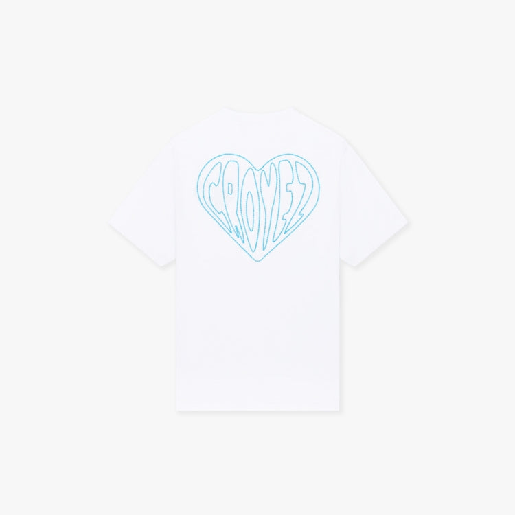 Croyez Stitched Heart T-Shirt- White