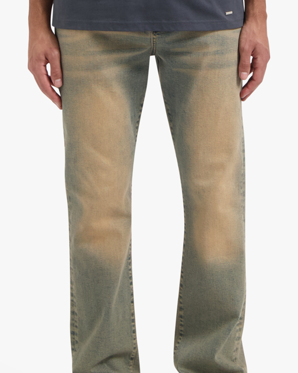 Croyez Sand Washed Straight Leg Denim