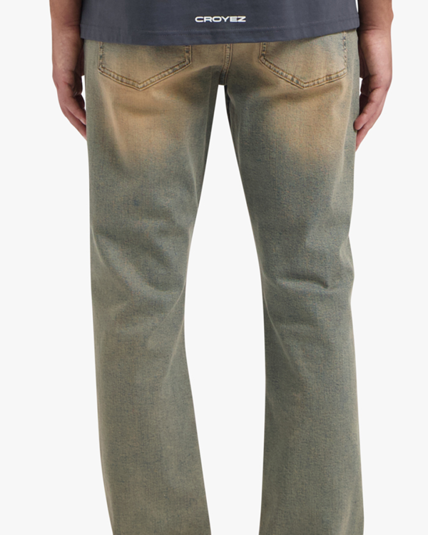 Croyez Sand Washed Straight Leg Denim