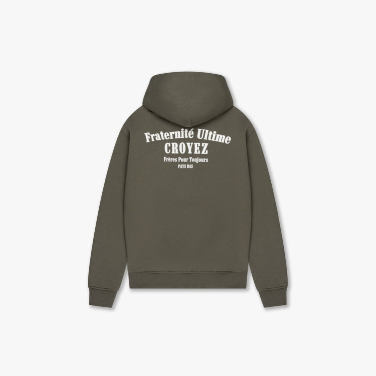 Croyez Fraternite Hoodie- Dusty Olive