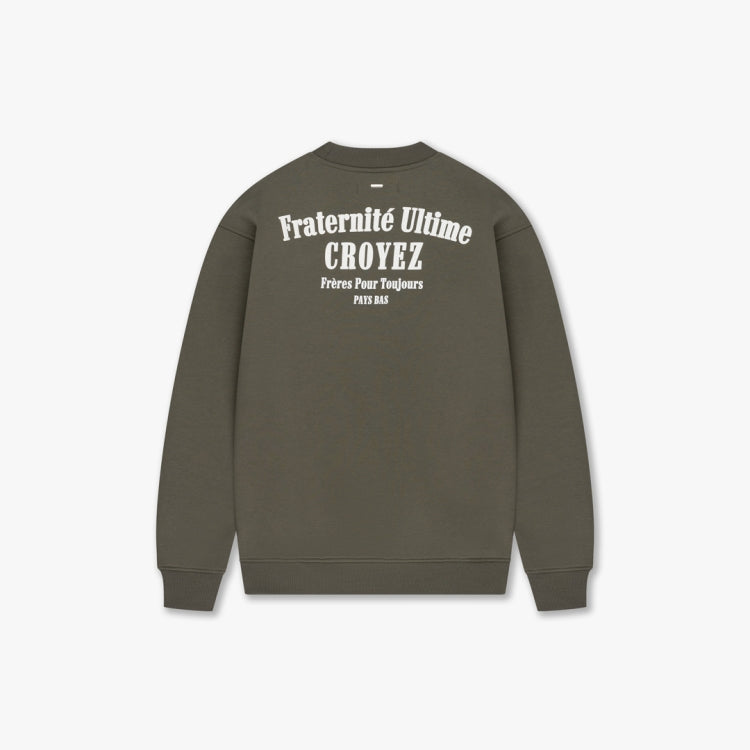Croyez Fraternite Sweater- Dusty Olive