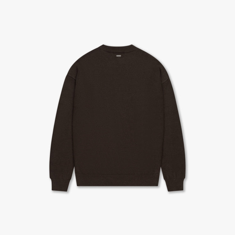 Croyez Fluffy Essence Knit Sweater - Brown